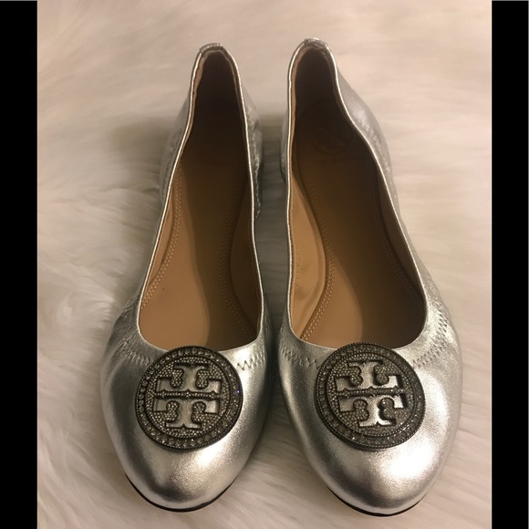 tory burch liana ballet flat black